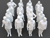3D model 16 Stylized Human Statues Pack V8 VR / AR / low-poly | CGTrader