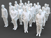 3D model 192 Stylized Human Statues Collection VR / AR / low-poly ...