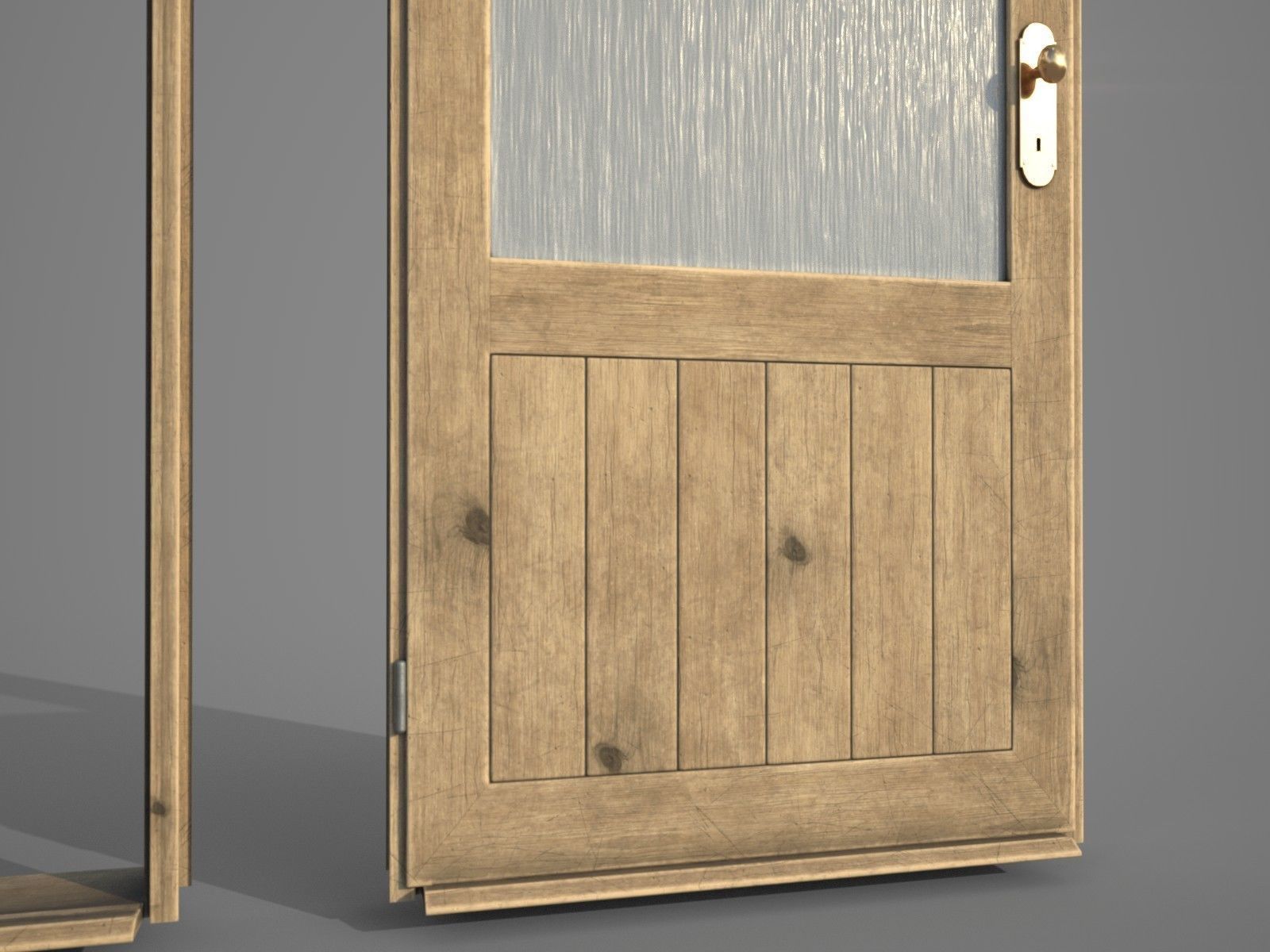 Old Wooden Door Pbr 3d Asset Cgtrader Old Wooden Door Pbr 3d Model Low Poly Obj Fbx Mat 6