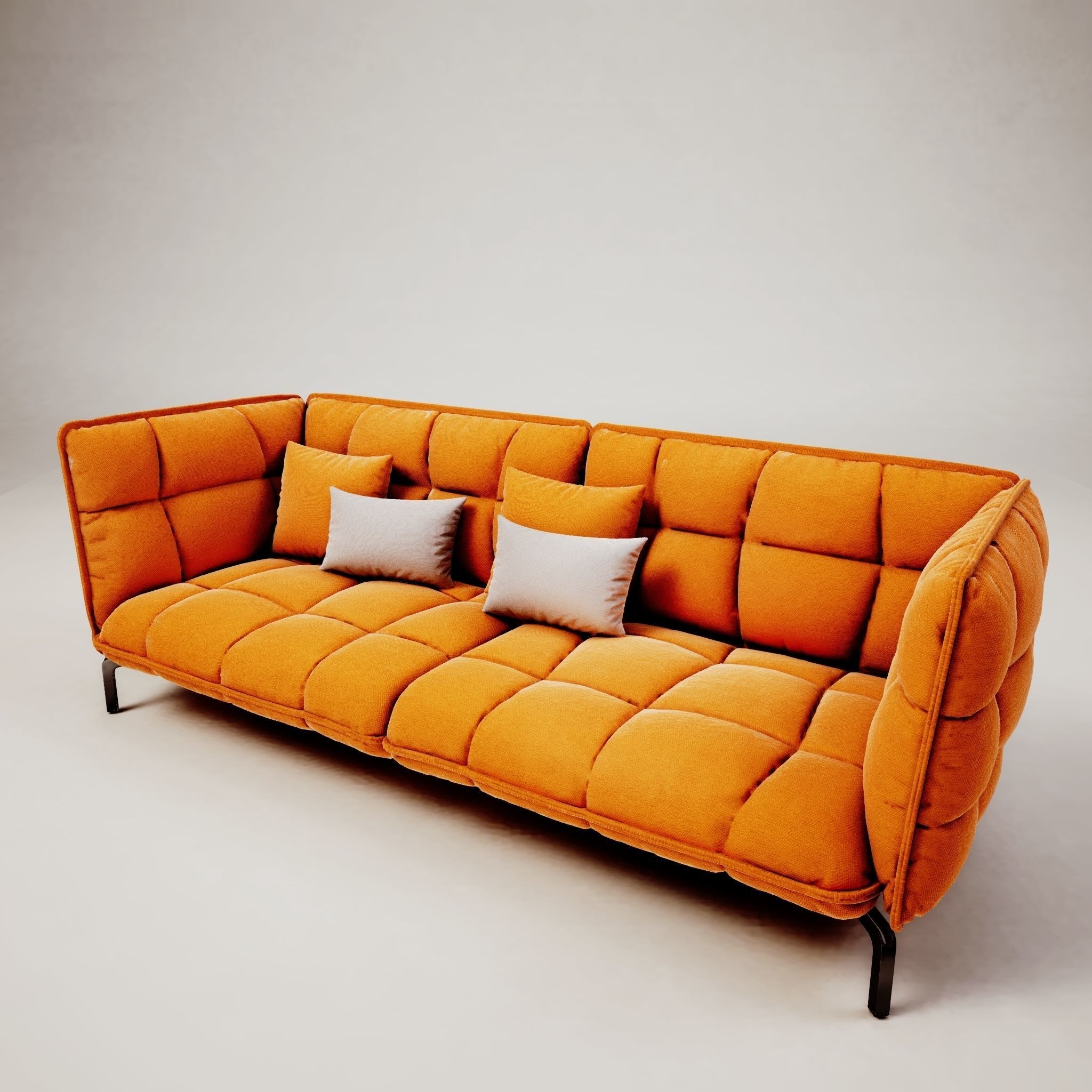 Tangerine Scandinavian Cl Sofa Model