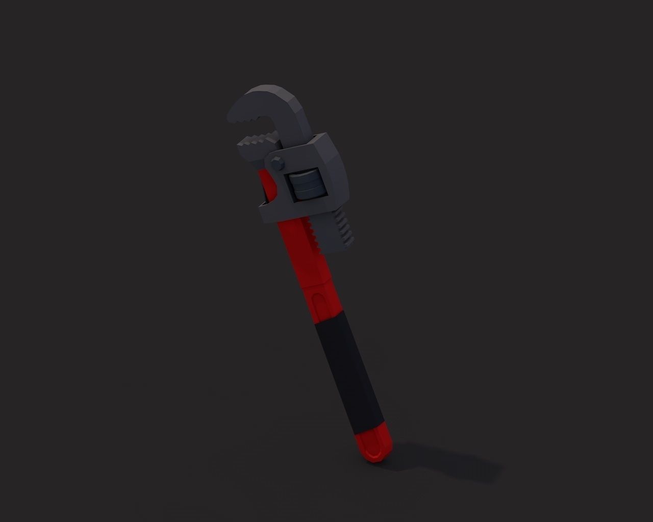 Low Poly Pipe Wrench v2