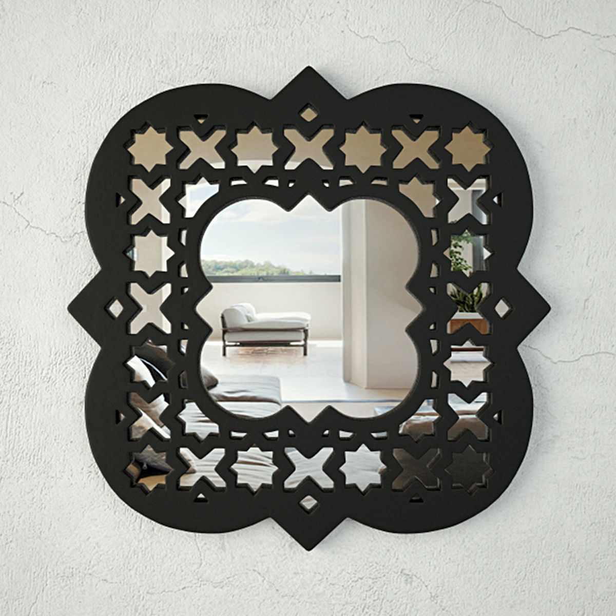 Quatrefoil Wall Mirror 3D model CGTrader