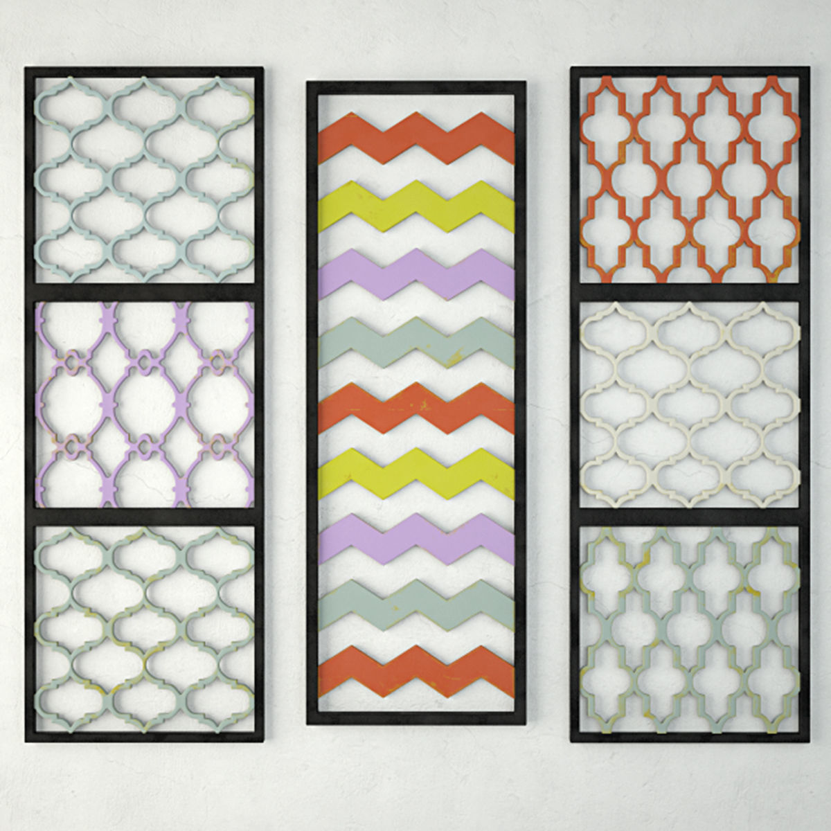 Wall Decor Set 3D model CGTrader