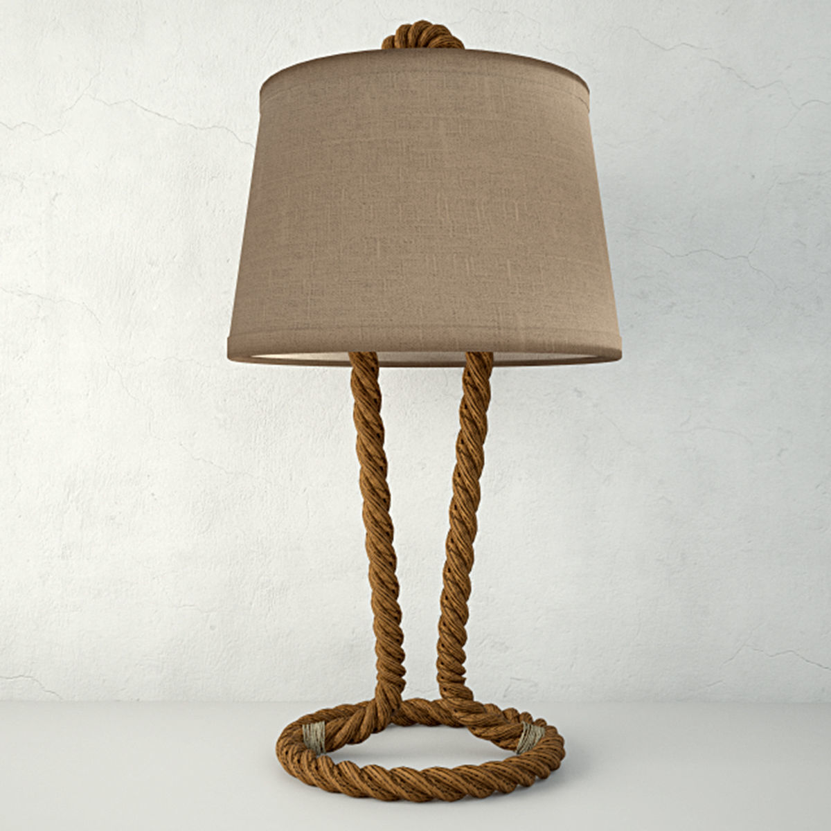 Nautical Rope Table Lamps 2 3D model | CGTrader