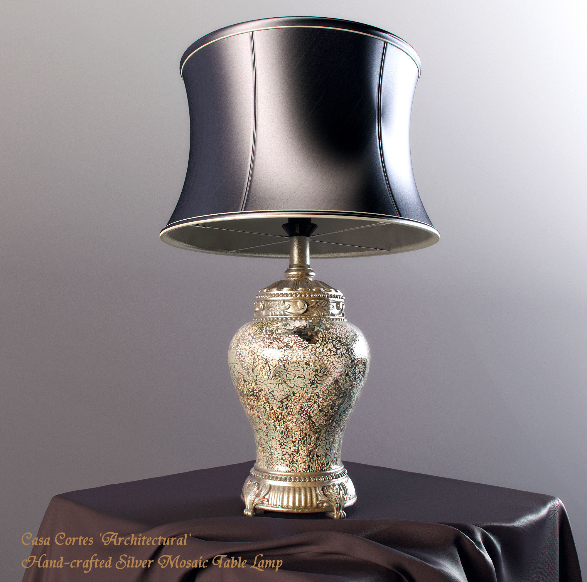 Casa Cortes Mosaic Table Lamp 3d Model Cgtrader Casa Cortes Mosaic Table Lamp 3d Model Max Fbx Mat 1