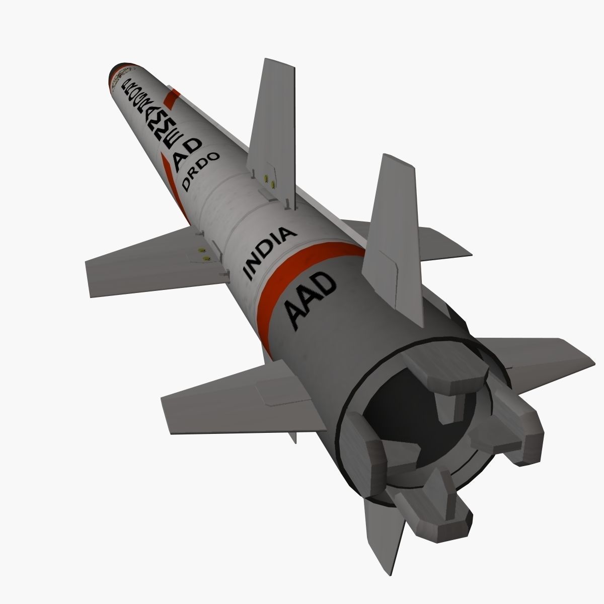 3D model AAD Missile VR / AR / low-poly | CGTrader