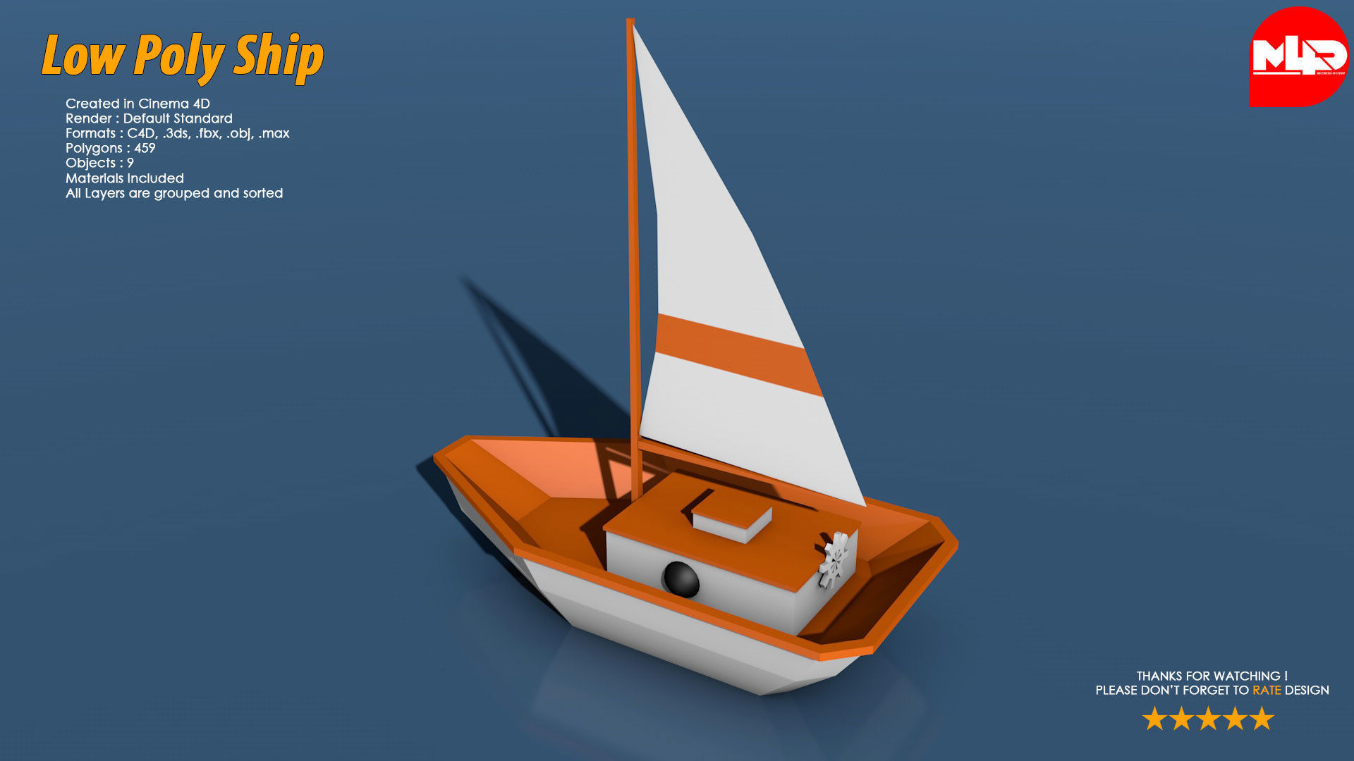 3D model Low Poly Ship Pack VR / AR / low-poly | CGTrader