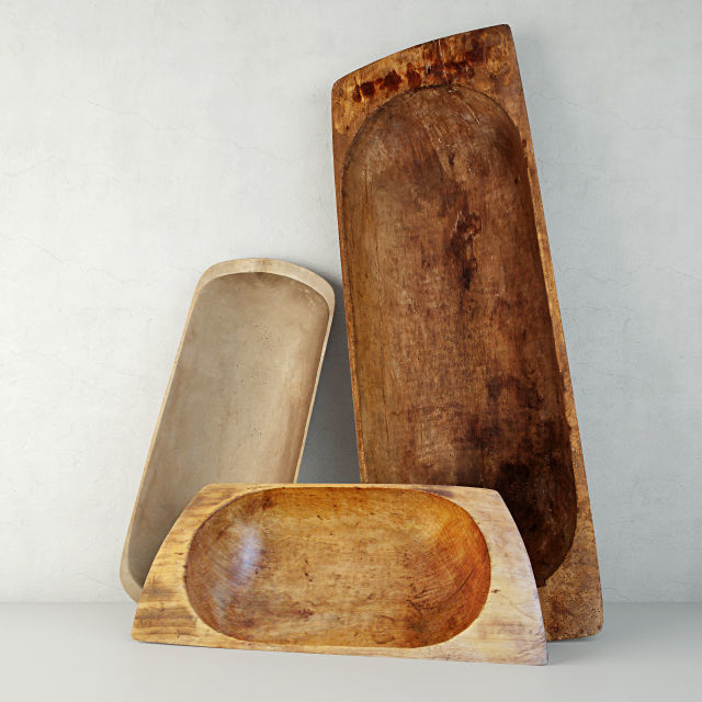 Antique Dough Bowls 2