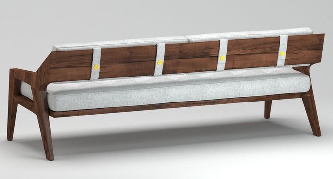Outdoor Wooden Sofa Cgtrader Outdoor Wooden Sofa Model Max Obj Mtl Fbx 5