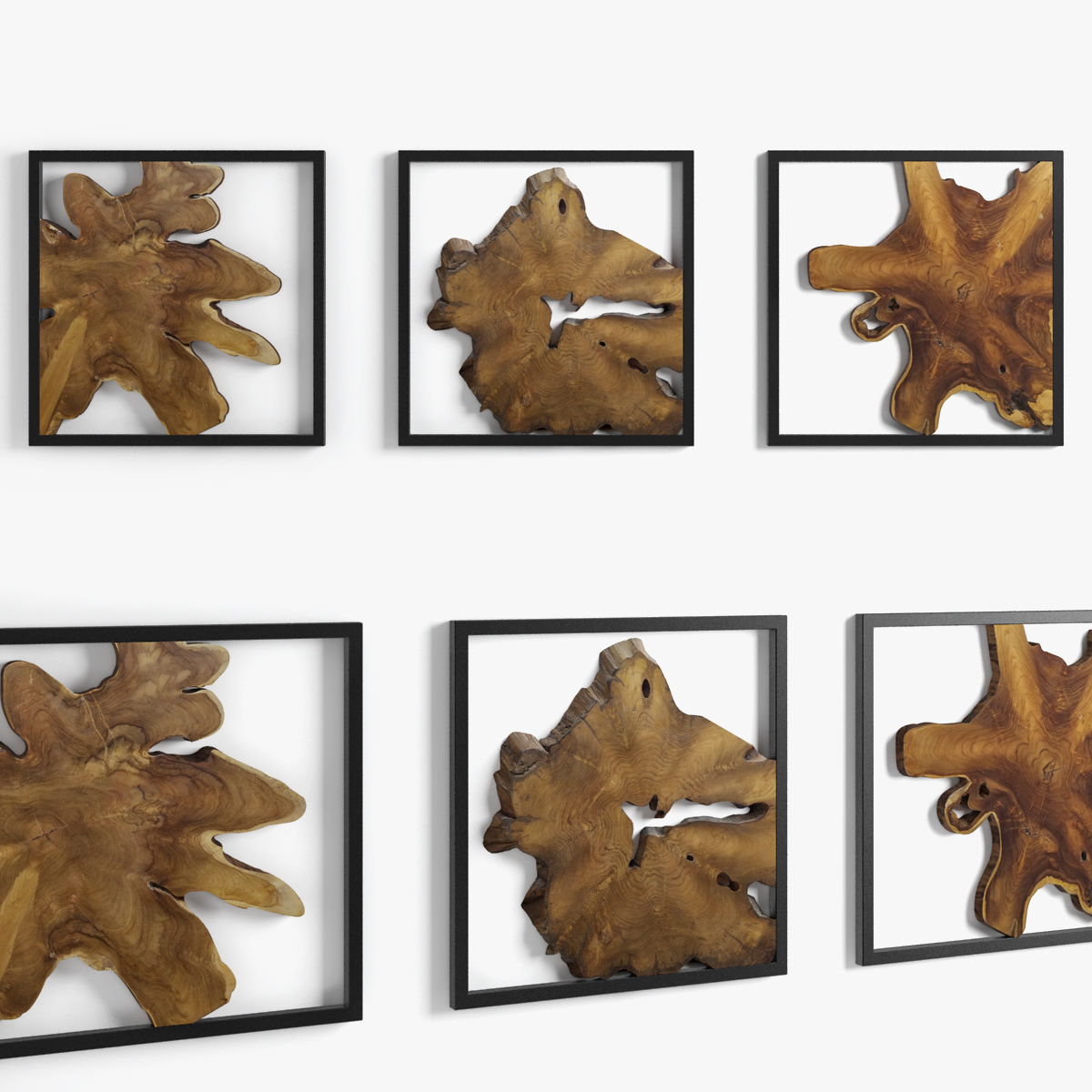 framed teak