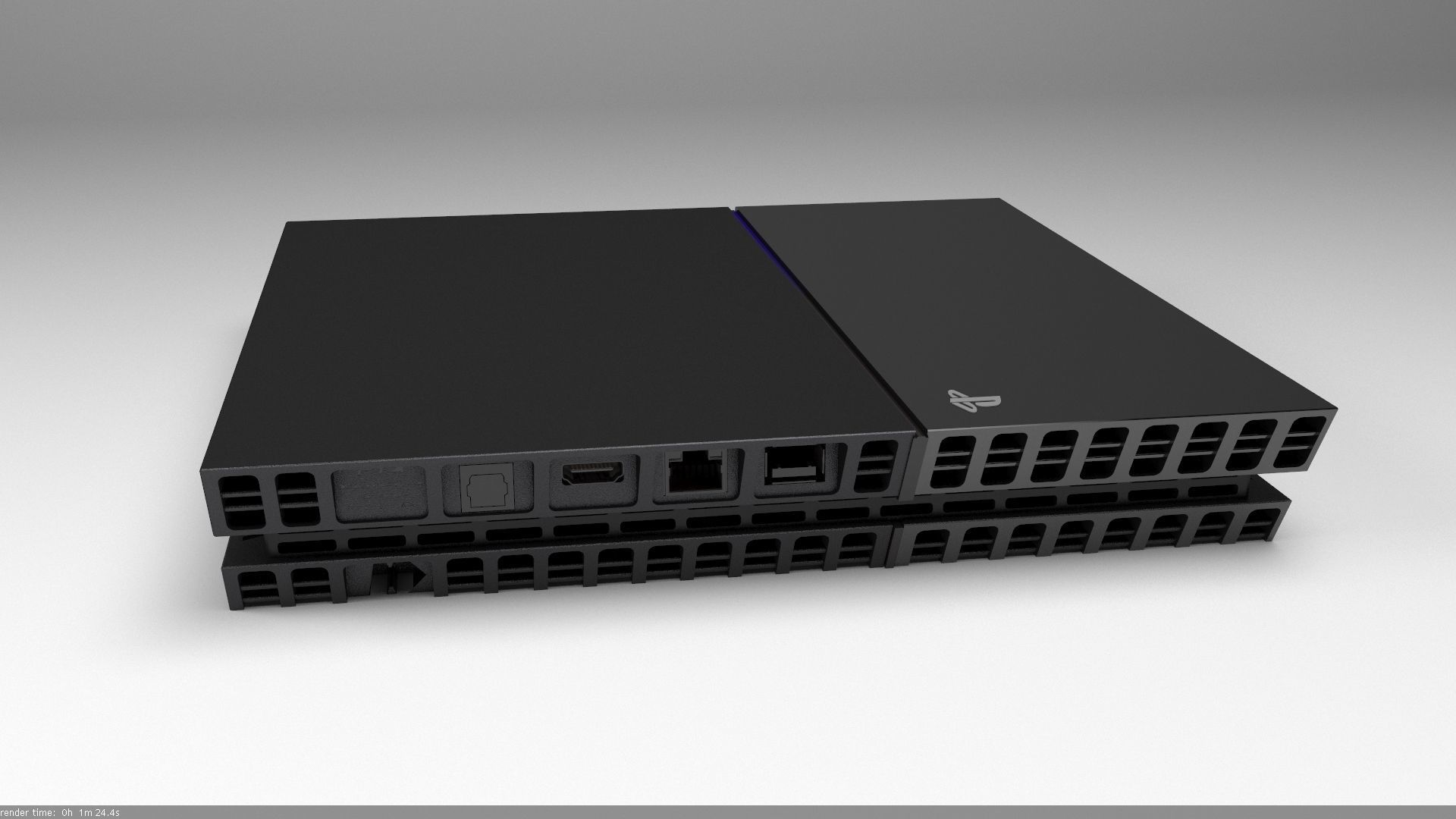 PS4 Console 3D model CGTrader