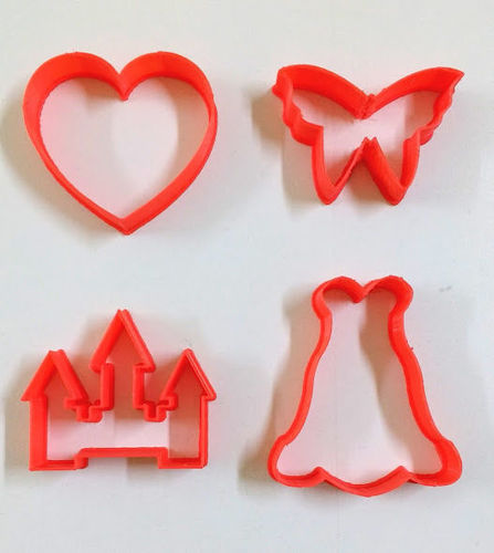 Princess Castle Fairy Tale Cookie Cutters Set Model Printable Stl Princess Castle Fairy Tale Cookie Cutters Set Model Stl 1