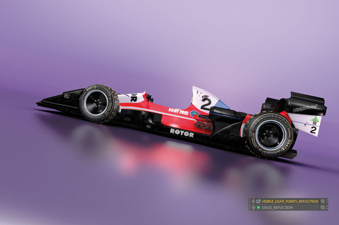 Rotor Racer Soot Free Team 3D model | CGTrader