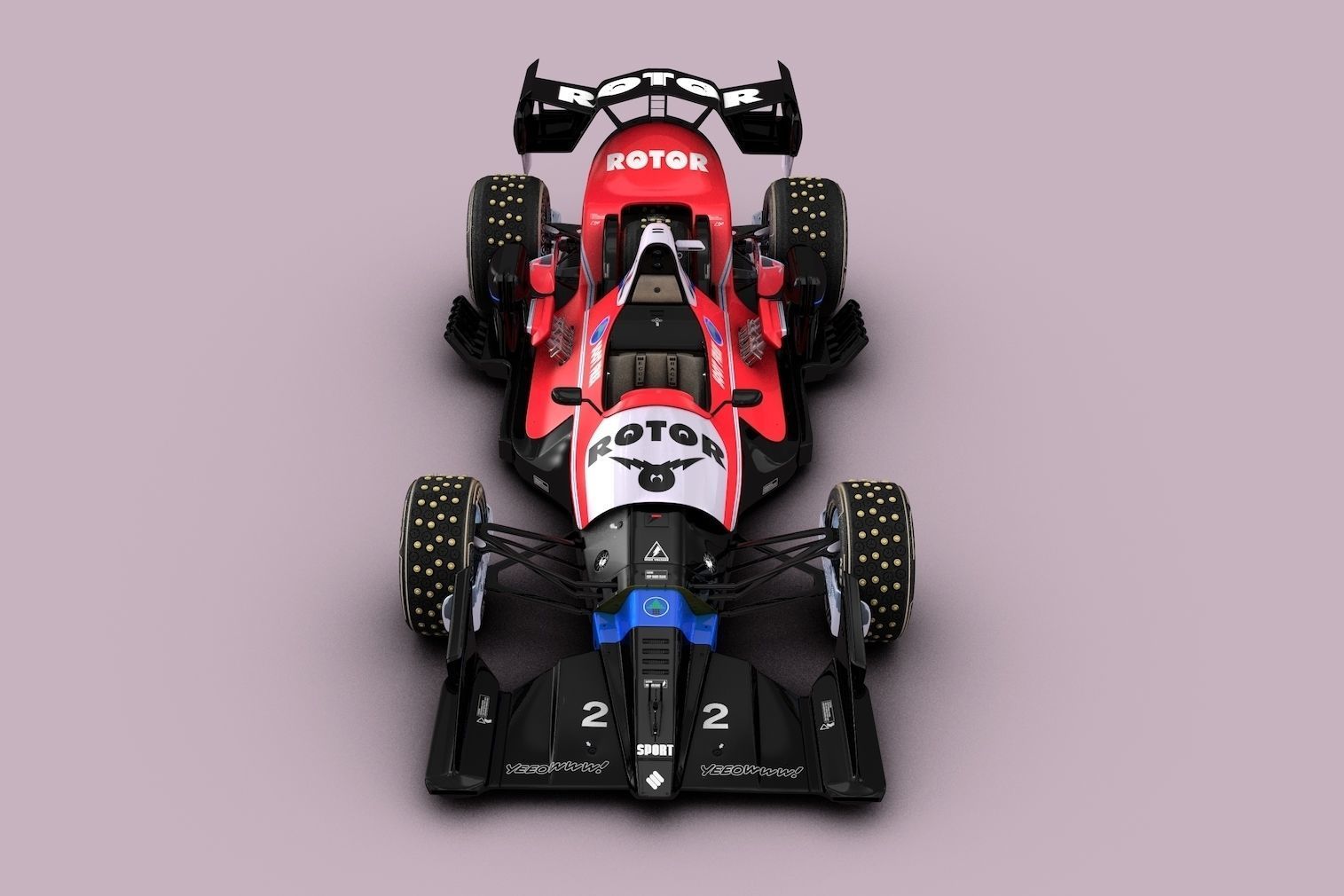 Rotor Racer Soot Free Team 3D model | CGTrader