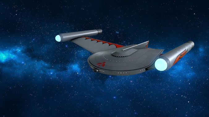 3d model the romulan birds of prey starships cgtrader