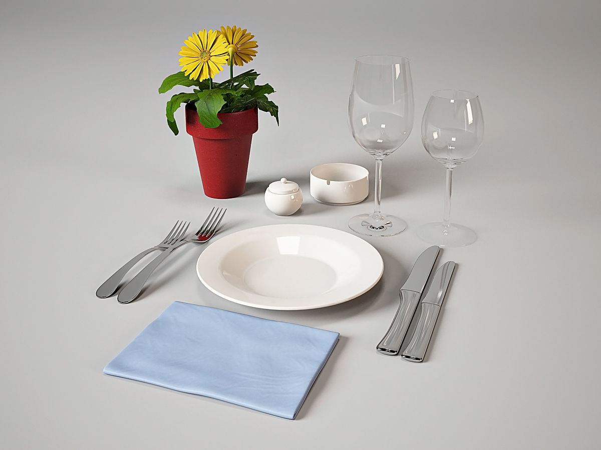 place setting tableware restaurant