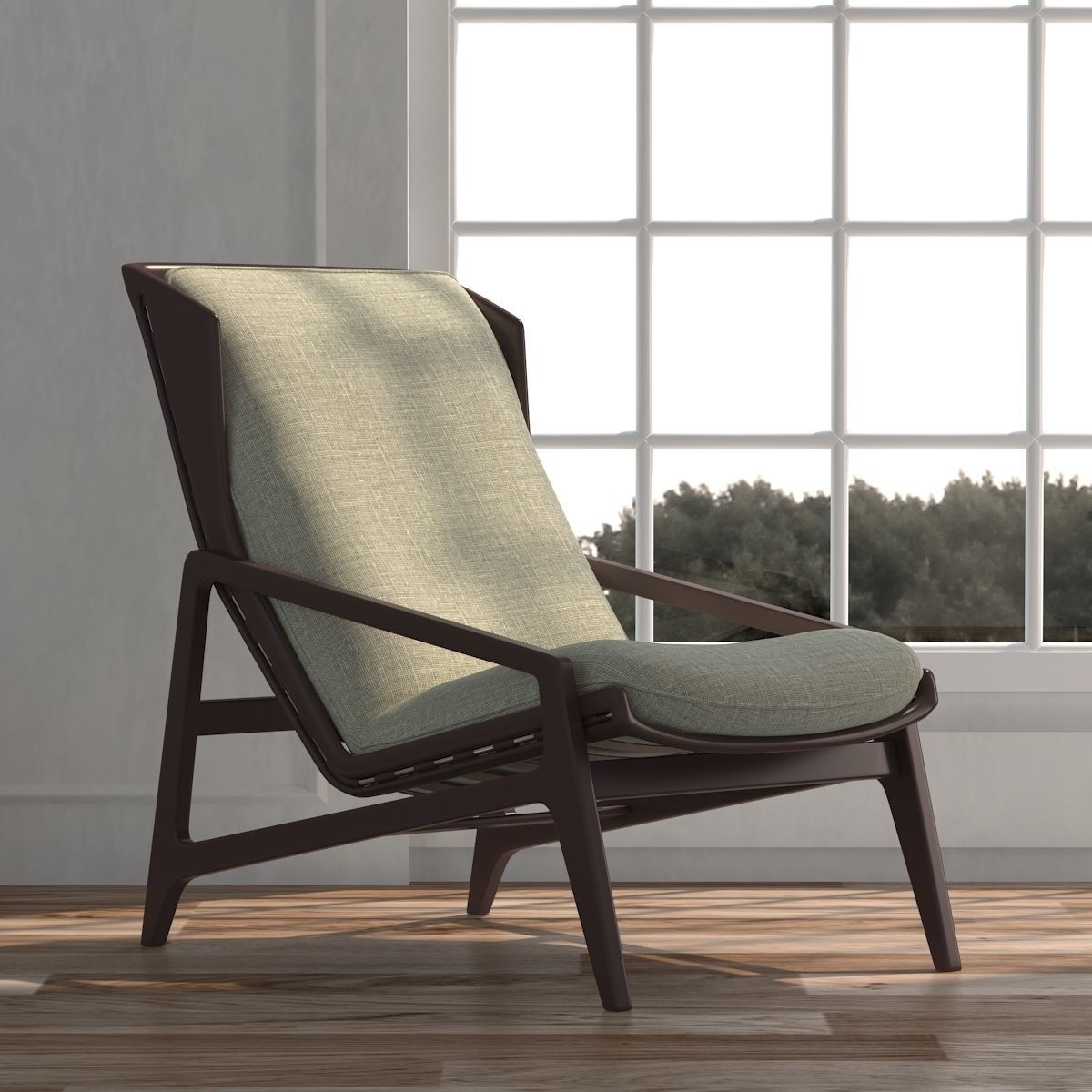 3d Model Gio Ponti Lounge Chair Room Cgtrader Gio Ponti Lounge Chair 3d Model Max Obj Fbx Mtl 5
