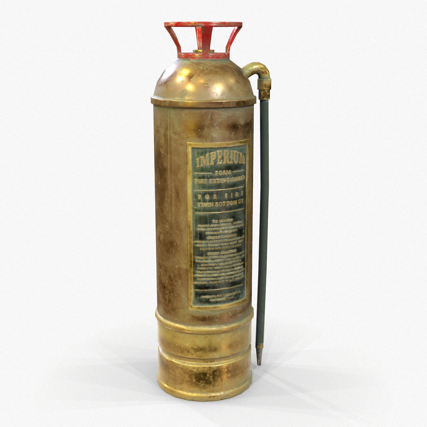 Fire Extinguisher Vintage Retro Game Ready PBR Textures