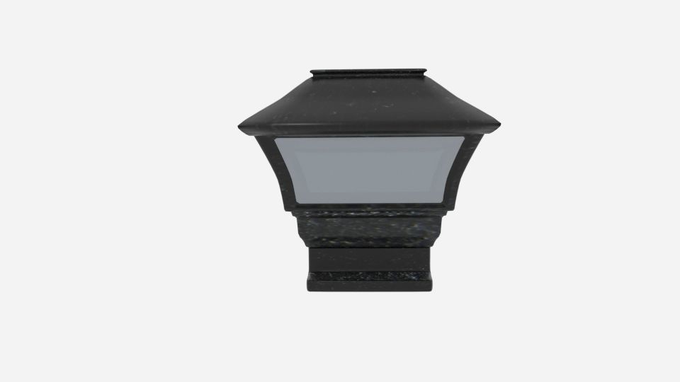 Solar Panel Lamp Cap Fence 3d Asset Cgtrader Solar Panel Lamp Cap Fence 3d Model Low Poly Obj 3ds Fbx Blend Dae Mtl