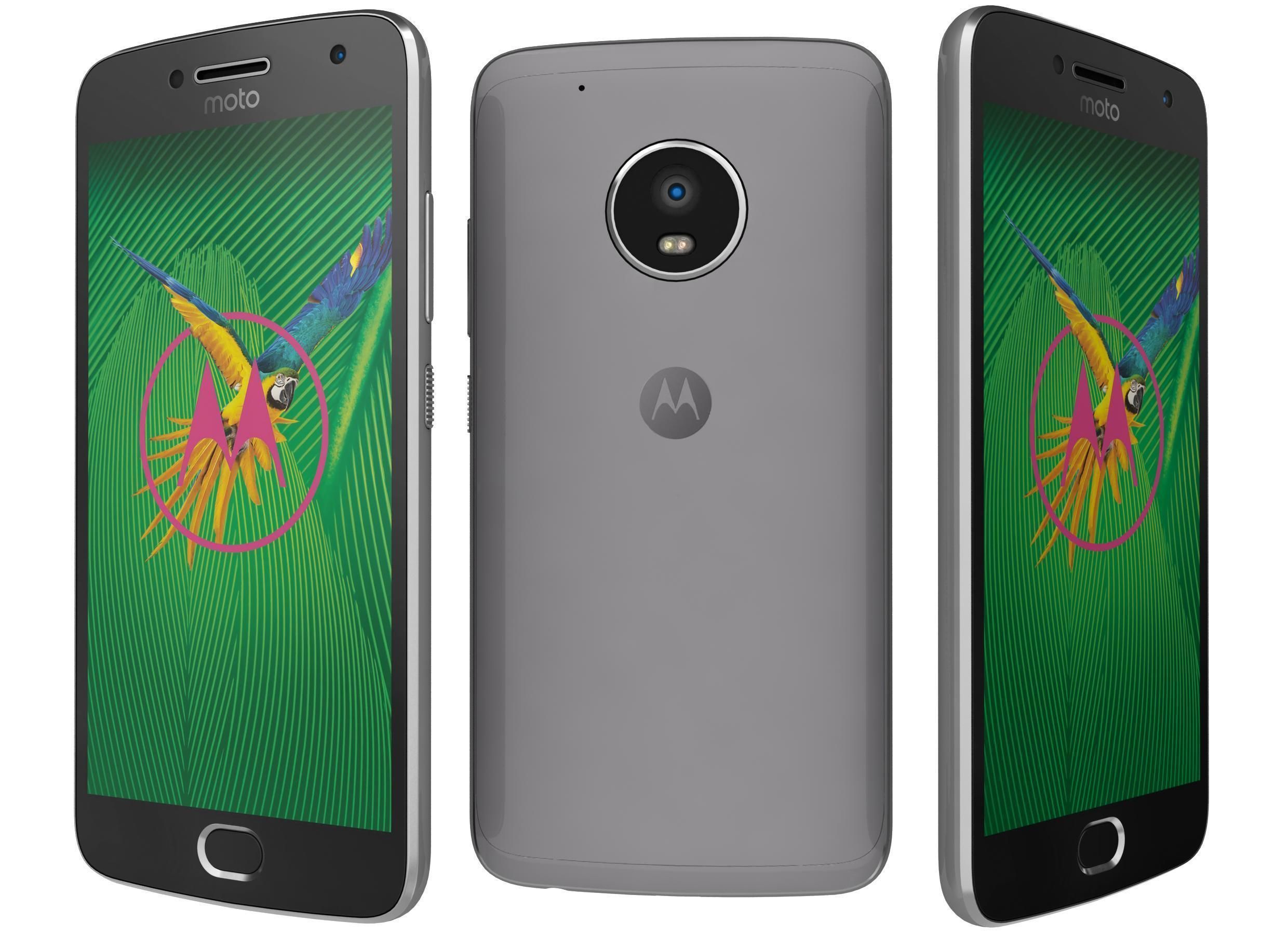 Motorola Moto G5 Plus Lunar Grey 3D Model CGTrader