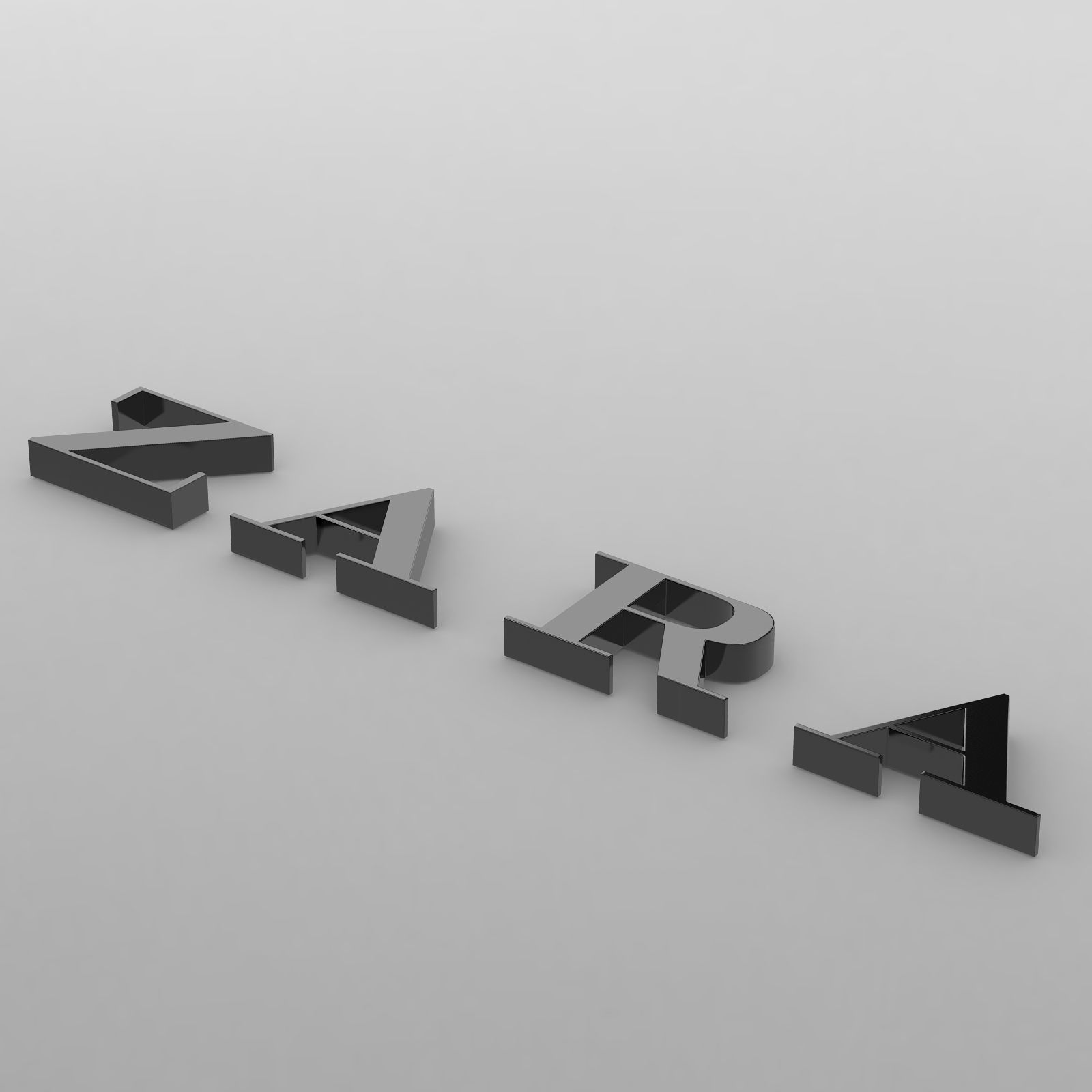 Zara Logo 3D Model CGTrader