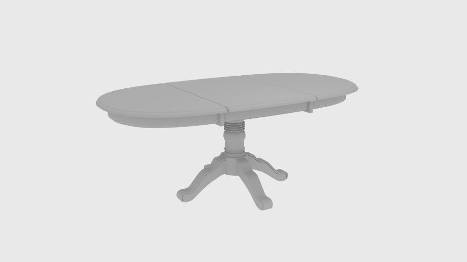 Ronan Extension Dining Table 3D model CGTrader