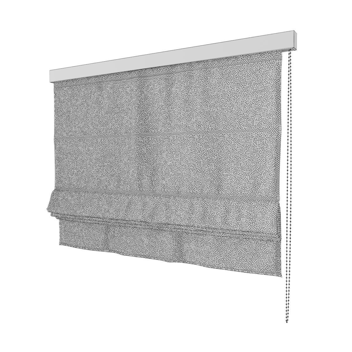 Roman curtain shade 3D model CGTrader