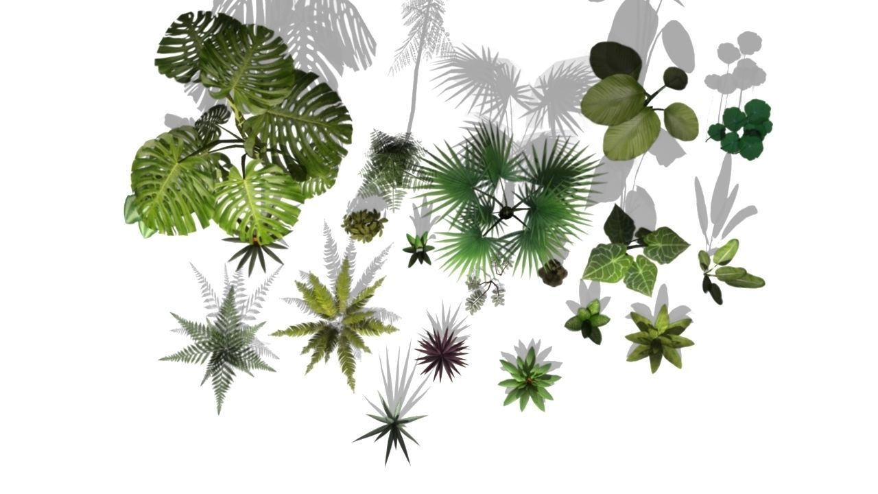 3D model Low poly Foliage Pack VR / AR / low-poly | CGTrader