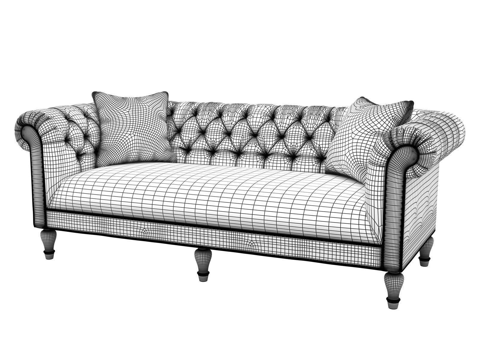 How To Make Chesterfield Sofa In 3ds Max