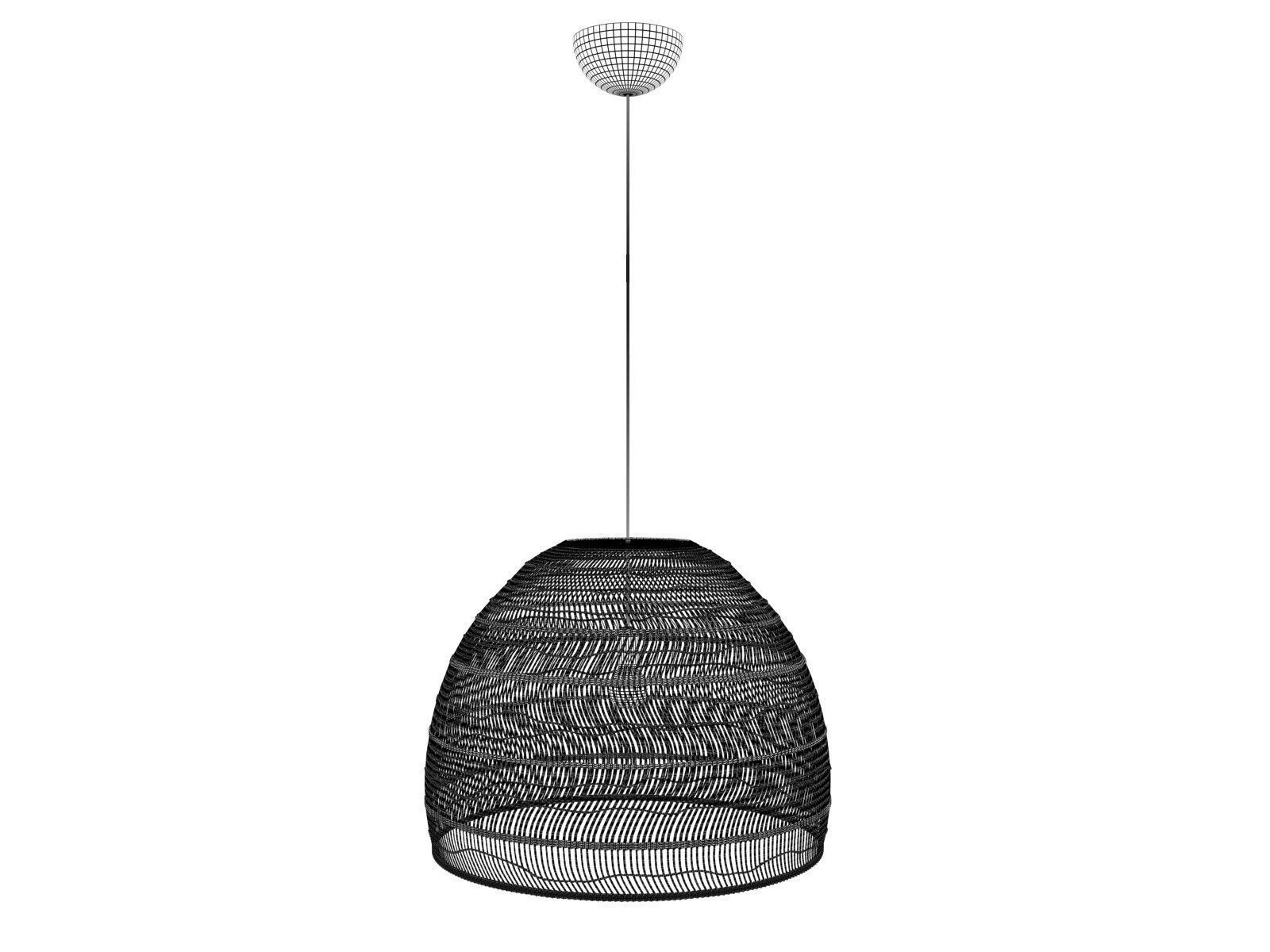 3d Wicker Hanging Lamp Large Cgtrader Wicker Hanging Lamp Large 3d Model Max Obj Fbx C4d 3dm Skp 3