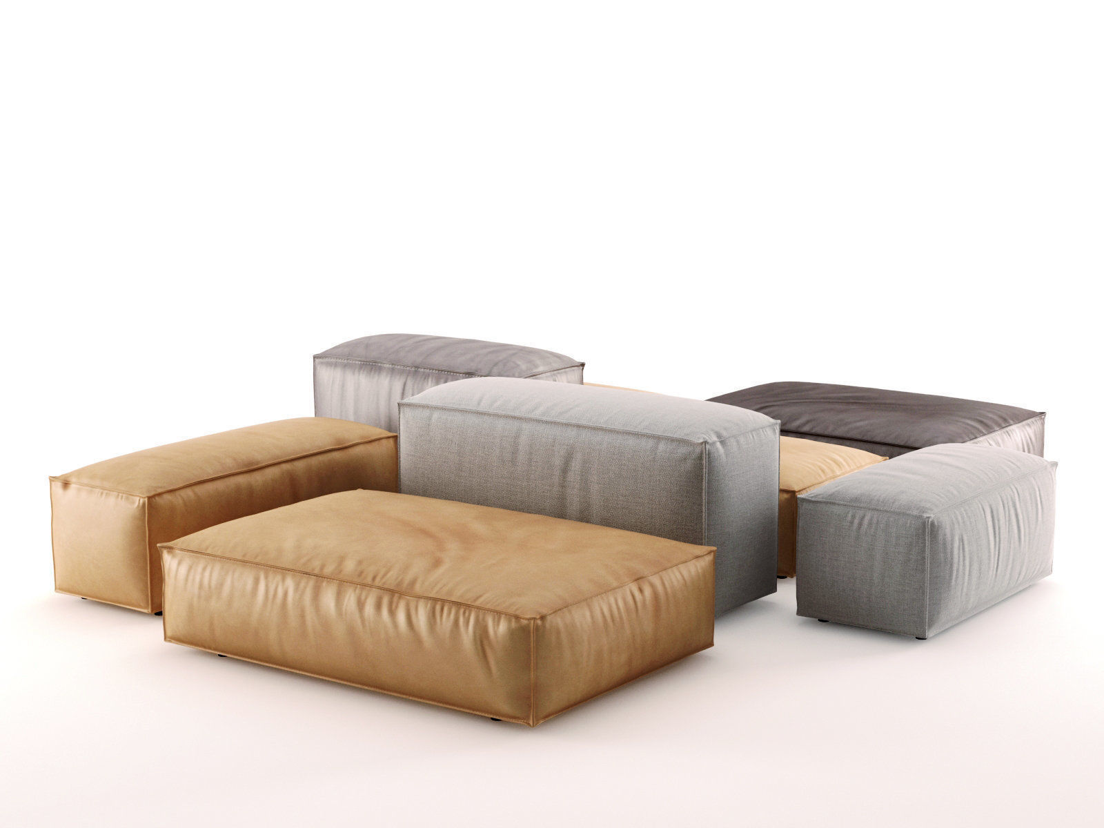Extrasoft sofa system 3D model | CGTrader