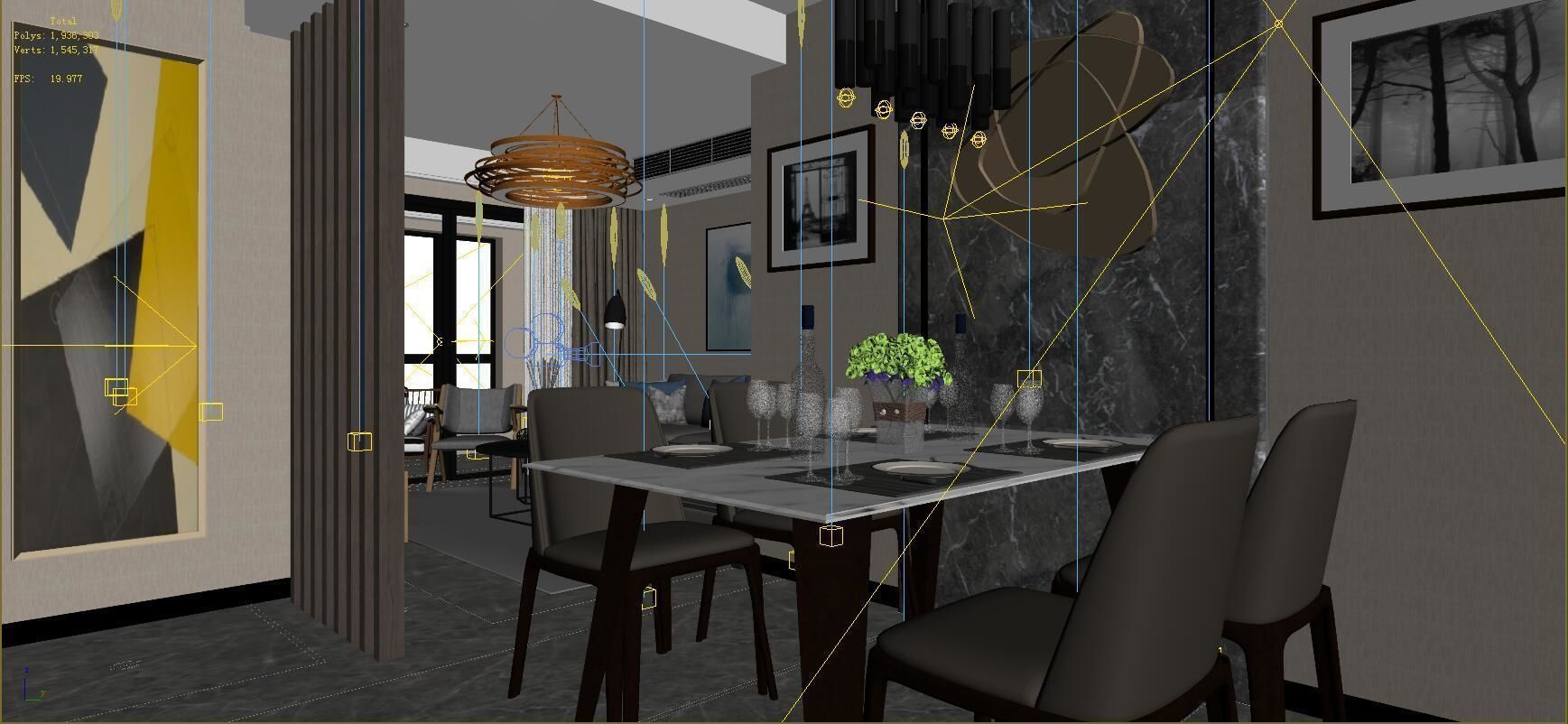 Restaurant Kitchen 3d Model panoramic modern style living room restaurant space 3d model max Restaurant Kitchen 3d Model panoramic modern style living room restaurant space 3d model max