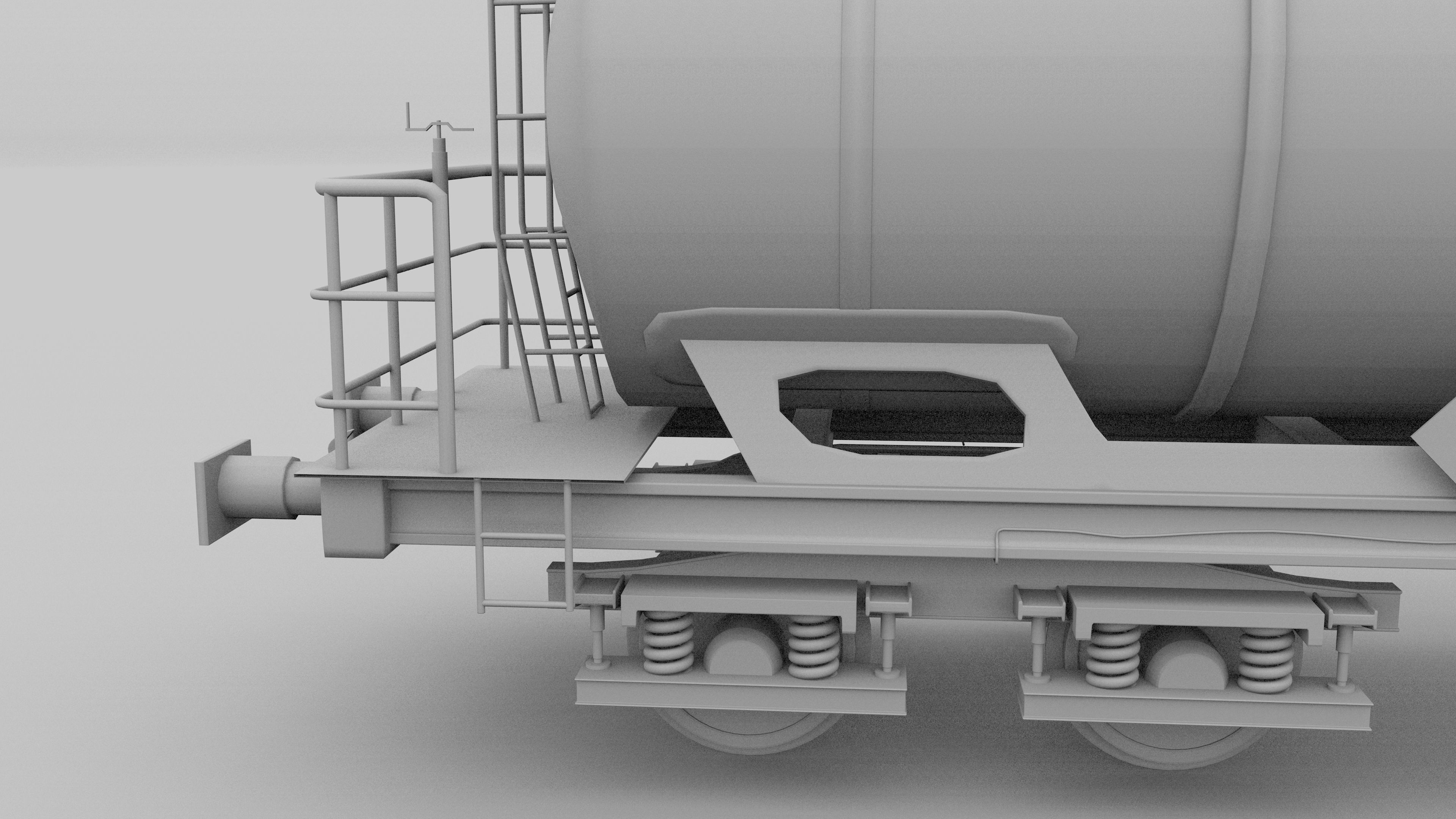 CFR train tanker car 3D Model OBJ STL BLEND DAE