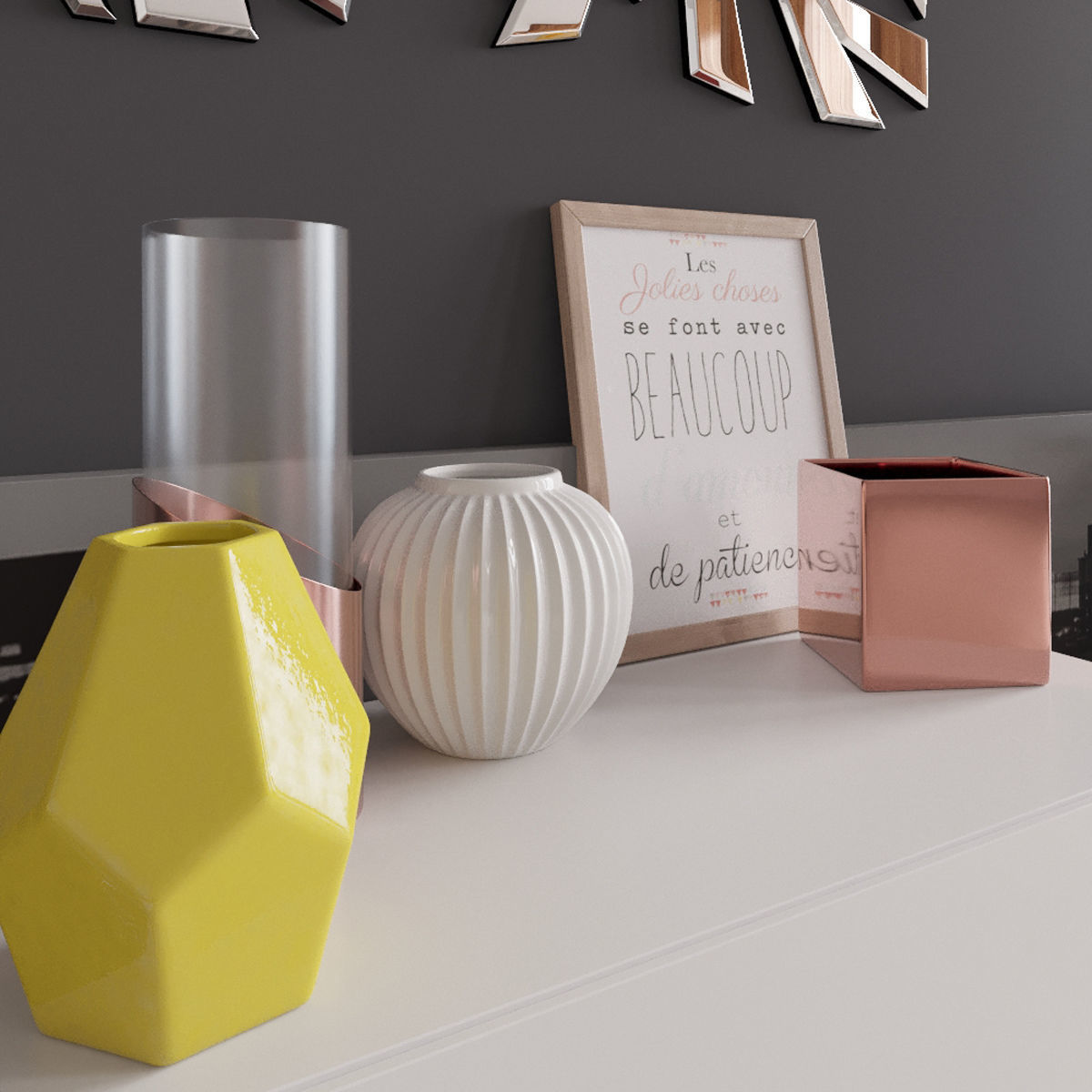 Commode With Decor Maisons Du Monde Set 02 3d Model Max Obj Mtl Fbx Mat