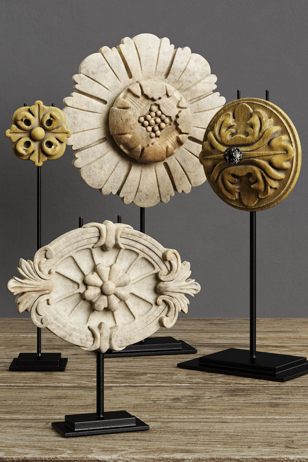 Restoration Hardware Architectural Ornaments 3D model CGTrader