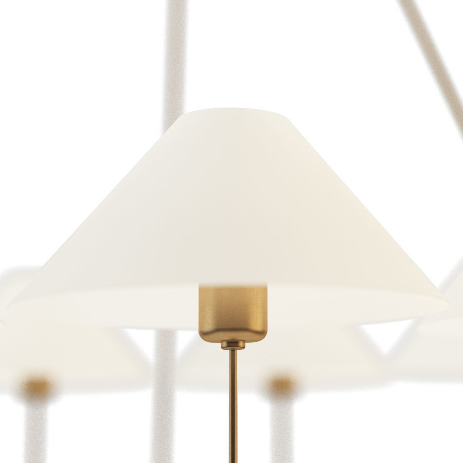 Hackney Large Chandelier 3D model CGTrader