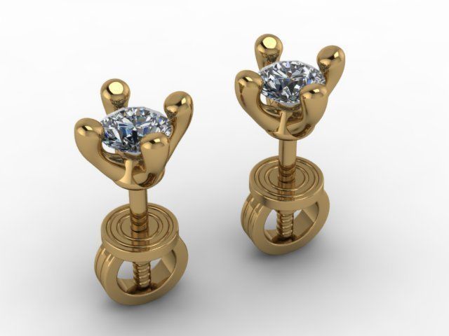 Earrings 3D print model