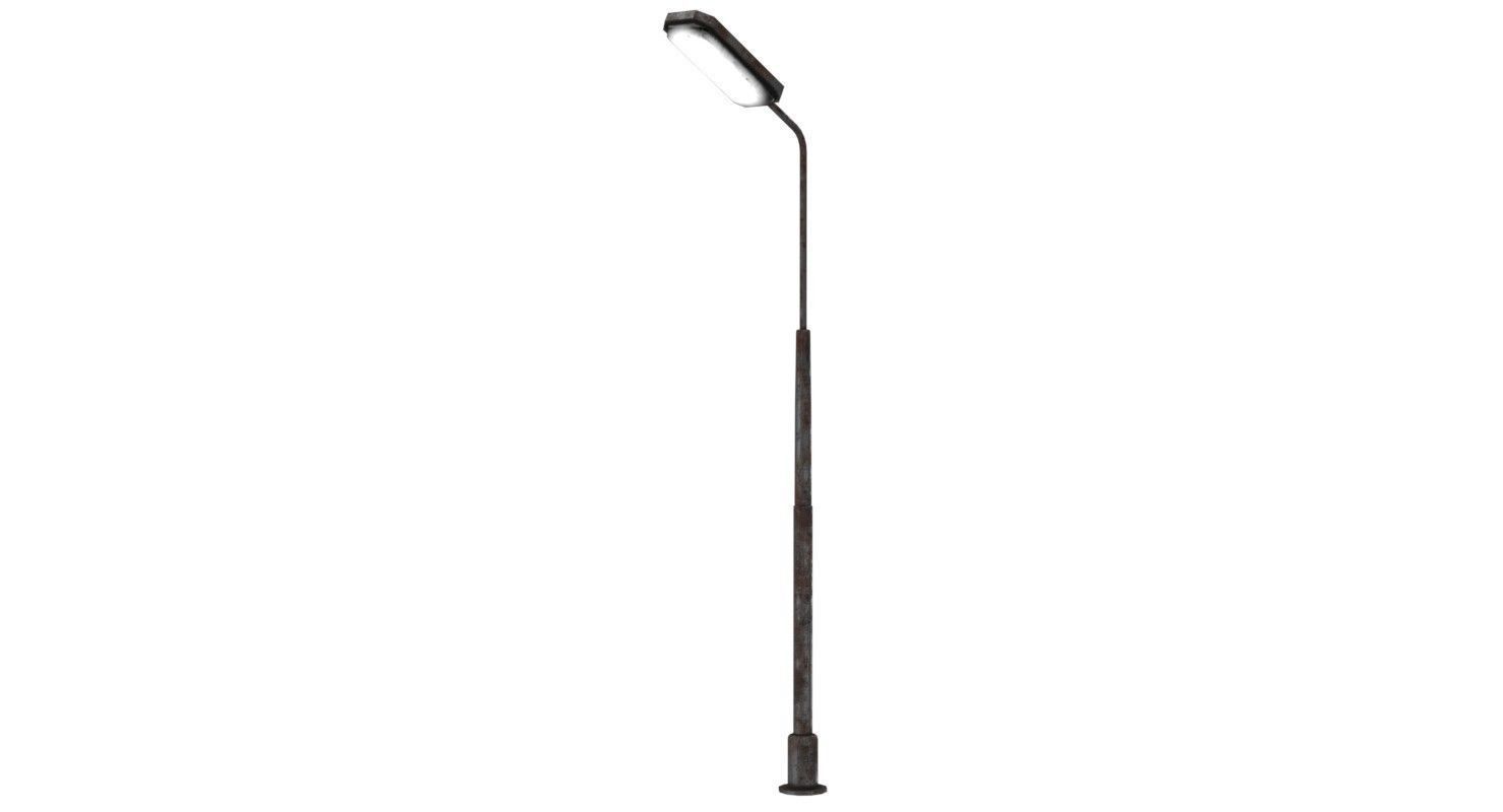 Lamp Post 1 Lowpoly Low-poly 3D model