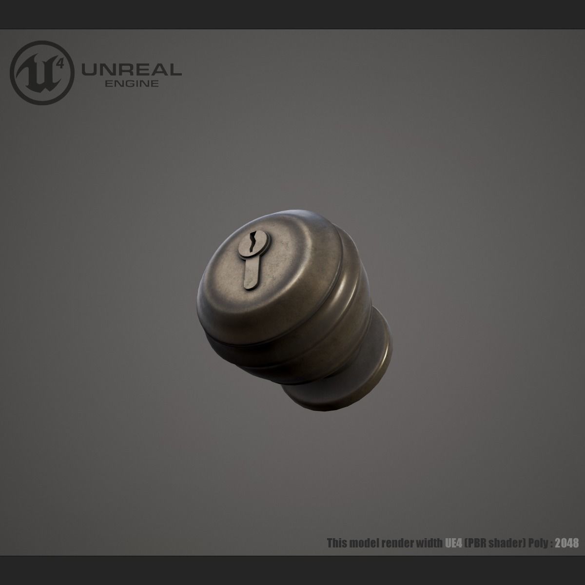 3D model Door handle ball VR / AR / lowpoly CGTrader