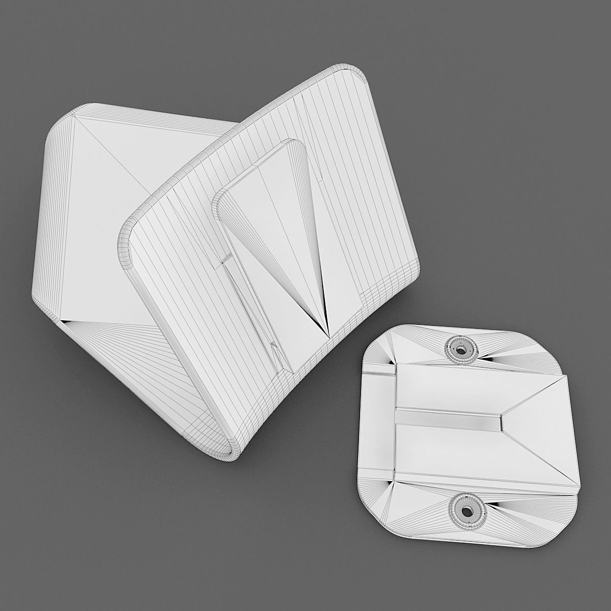 Wall Soap Dish 02 3D Model 3D printable MAX OBJ FBX STL