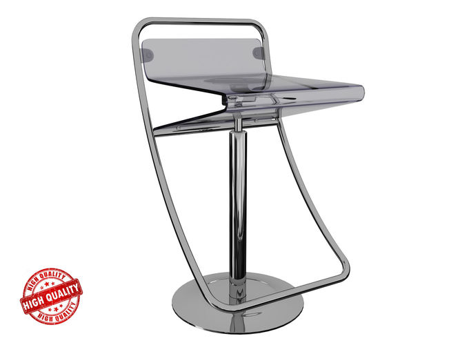 Acrylic Bar Stools 3d Cgtrader