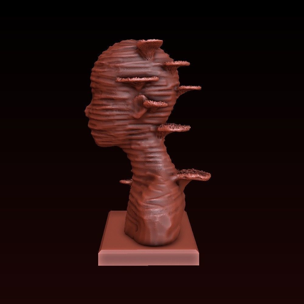 Sculptural bust 3D print model