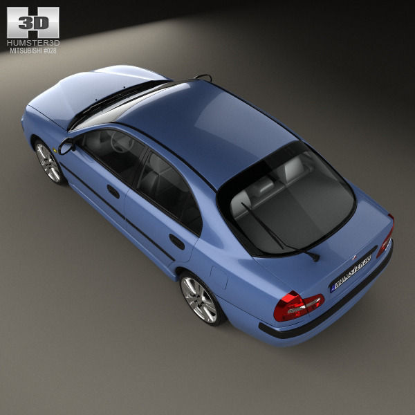 Mitsubishi Carisma Liftback 2000 3d Model