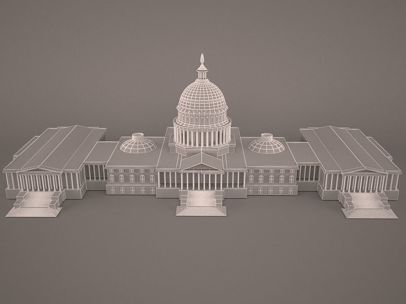 US Capitol Building 3D model CGTrader