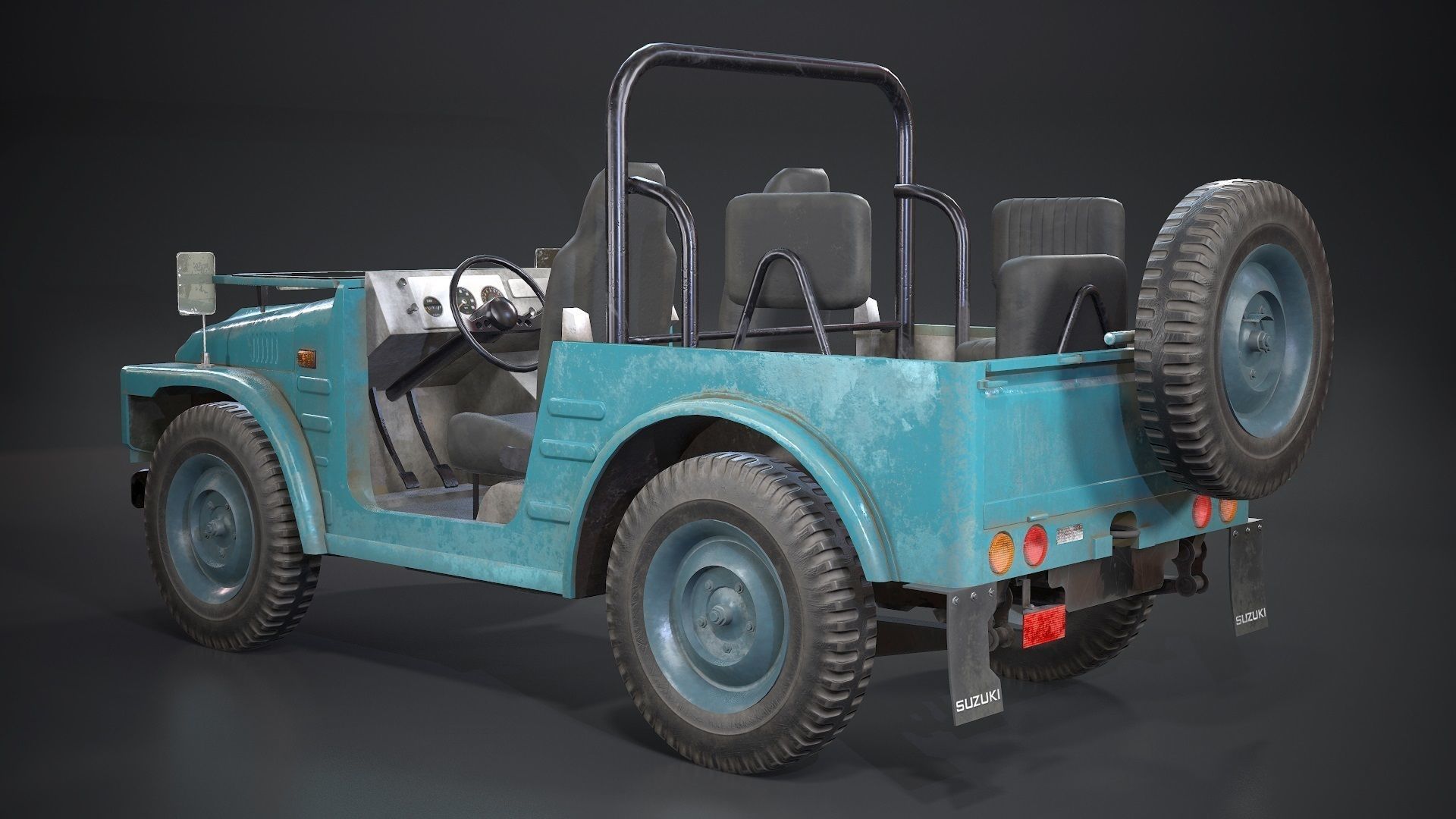 3D model Suzuki Jimny SJ20 1977-80 v2 VR / AR / low-poly | CGTrader