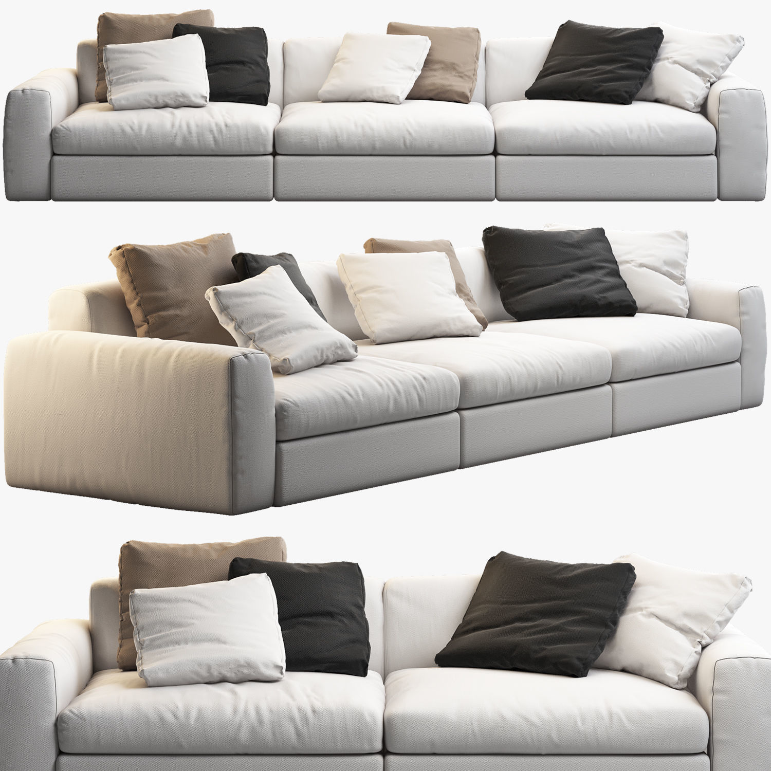 Poliform Dune sofas 3D model CGTrader