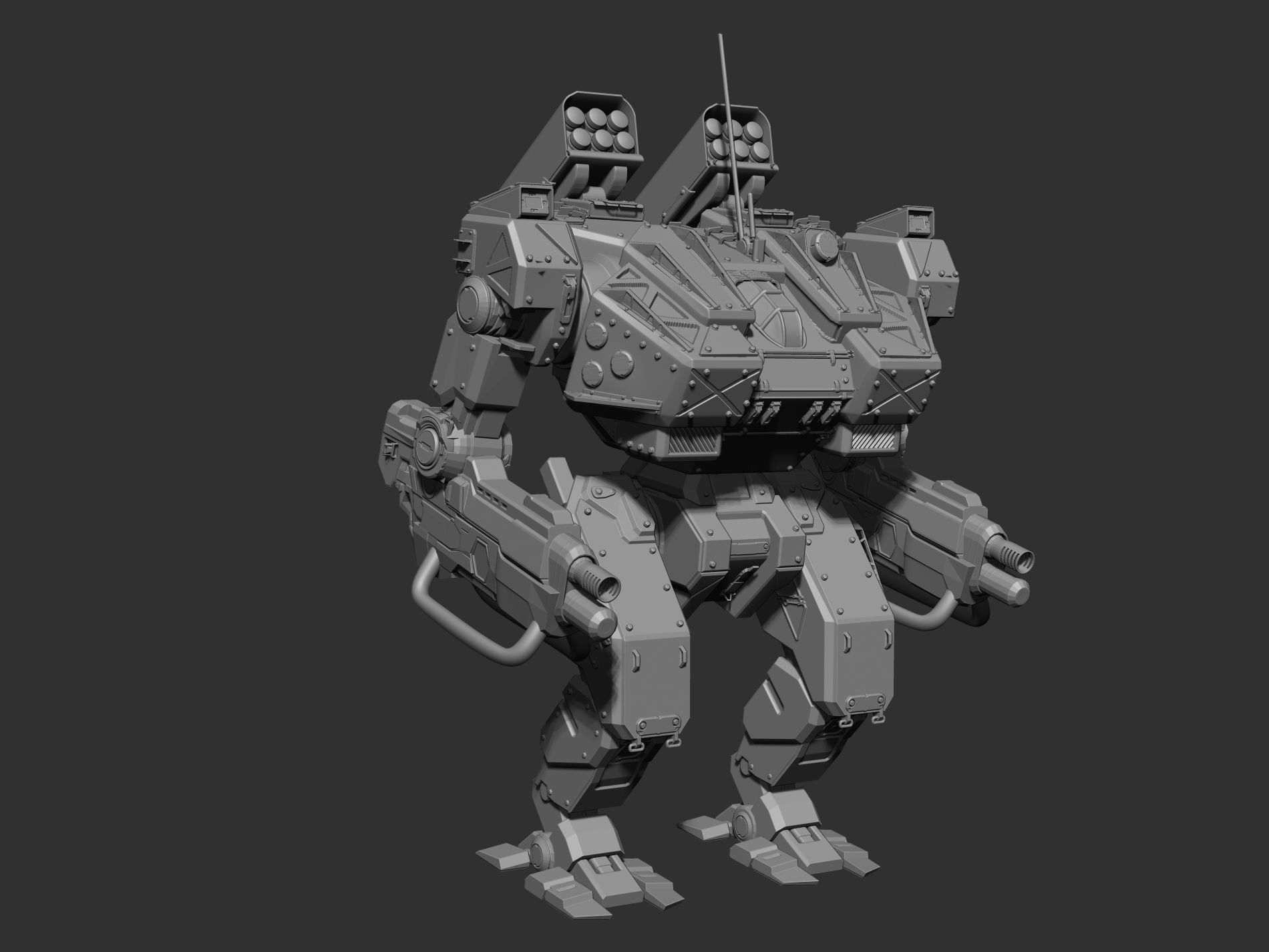 Sci fi robot 3D model 3D printable | CGTrader