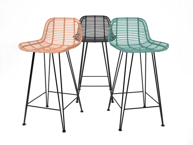 3d Rattan Barstool Cgtrader Rattan Barstool 3d Model