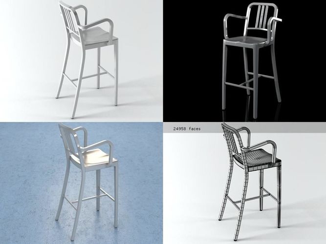 navy bar stools aluminum counter navy barstool with arms 3d cgtrader navy bar stools aluminum counter navy barstool with arms 3d cgtrader