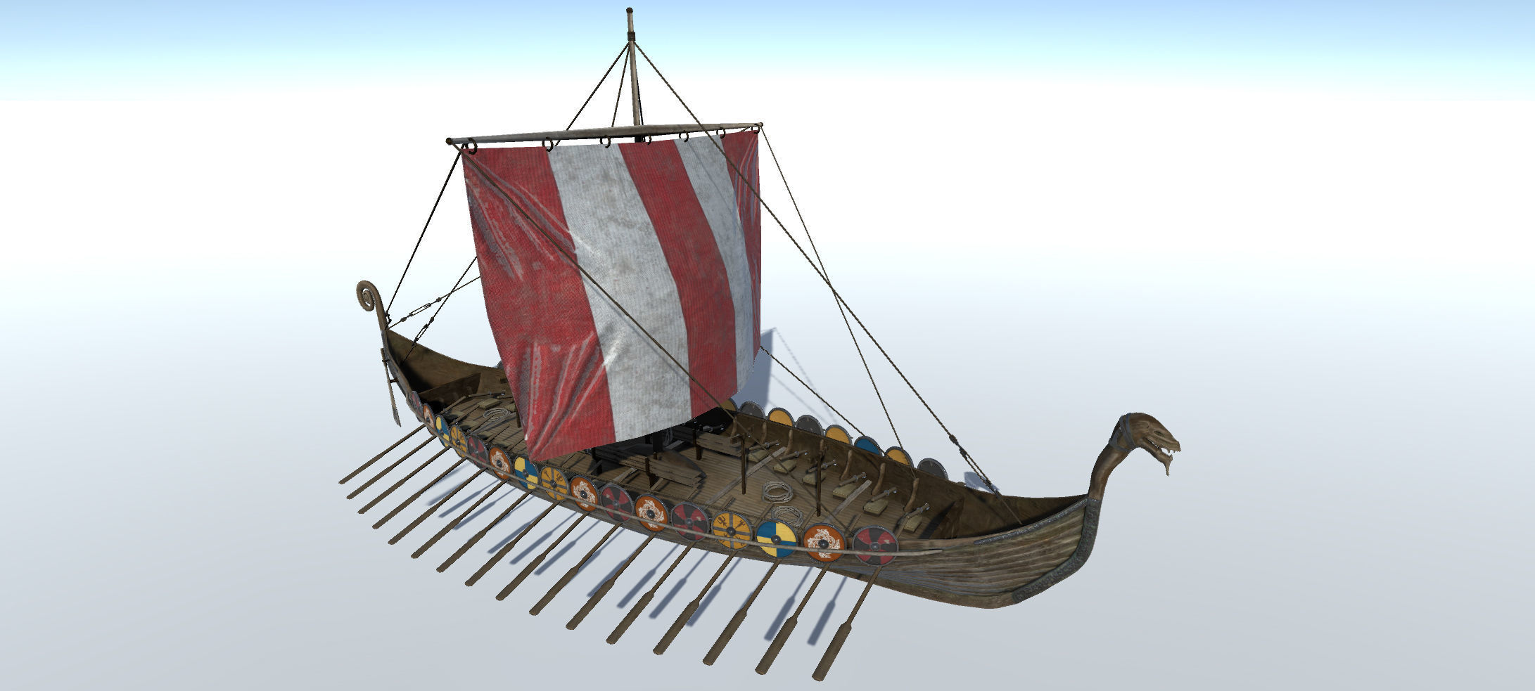 3D model Viking Ship VR / AR / low-poly | CGTrader